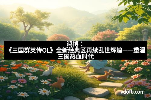 鸿博：《三国群英传OL》全新经典区再续乱世辉煌——重温三国热血时代